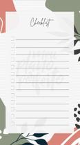 Bloquinho Checklist - Natureza em Cor Bloquinho Checklist - Natureza em Cor