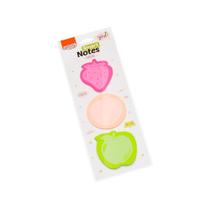 Bloquinho de Anotações 70X70mm Tokens Frutas Smart 25fls
