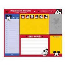 Bloquinho de anotações mickey com 5 blocos de papel