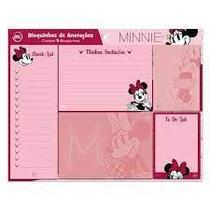 Bloquinho de anotações minnie com 5 blocos de papel Bloquinho de anotações minnie com 5 blocos de papel