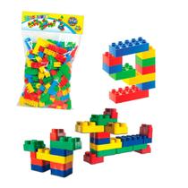 Bloquinho Didático Monta E Desmonta Colorido Com 256 Peças Bloquinho Didático Monta E Desmonta Colorido Com 256 Peças