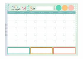 Bloquinho Mensal Coloré Bloquinho Mensal Coloré