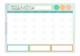Bloquinho Mensal Coloré Bloquinho Mensal Coloré