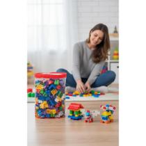 Bloquinhos Montar 350 Peças Criança Brinquedo Educativo Bloquinhos Montar 350 Peças Criança Brinquedo Educativo