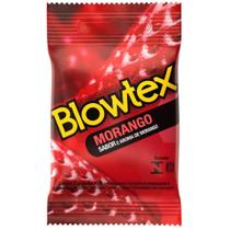 Blowtex preservativo morango com 3 unidades