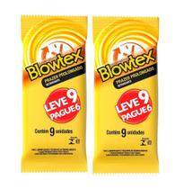 Blowtex Retardante 2 Pacotes 9 Unidades - Total 18 Preservativos