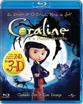 Blu-Ray 3D + 2D Coraline E O Mundo Secreto - Universal
