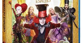 Blu-ray 3D Alice Espelho - Disney - Wasikowska - Depp