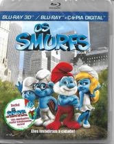 Blu-Ray 3D Os Smurfs + Dvd Conto De Natal + Digital Copy