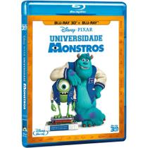 Blu-Ray 3D Universidade Monstros (Walt Disney) - 2 Discos