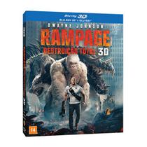 Blu-Ray + Blu-Ray 3D - Rampage: Destruição Total - Warner Bros