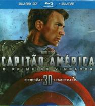 Blu Ray Capitão América 3D + 2D Ed. Limitada Duplo Com Luva