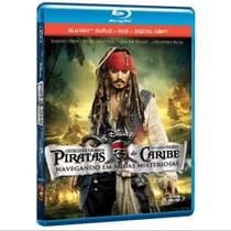 BLU-RAY Duplo - DVD Piratas Do Caribe 4 Discos - DISNEY