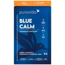 Blue Calm - Triptofano + Magnésio + Mio-Inositol - (10 Saches de 5g cada) - Pura Vida