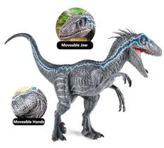 Blue Velociraptor Brinquedo Dinossauro Realista Oenux Blue Velociraptor Brinquedo Dinossauro Realista Oenux