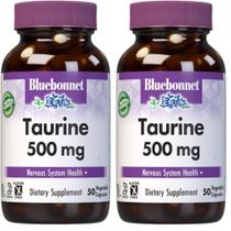 BlueBonnet Cápsulas de Taurina 500 mg 100 Unidades Veganas