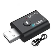 Bluetooth 5.0 Receptor De Áudio Transmissor 2 Em 1 RCA 3.5mm AUX USB Adaptador Sem Fio Para TV Carro