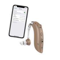 Bluetooth Aparelho Auditivo Super Audição Recarregável M28-b Bege