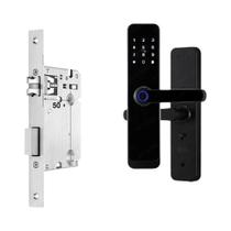 Bluetooth Tuya Wifi Impressão Digital Fechadura De Porta Inteligente RAYKUBE K8 Keyless Home