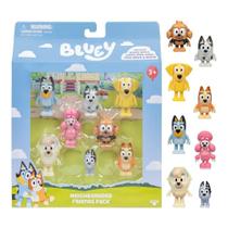 Bluey - Kit Com 8 Personagens Colecionáveis 6cm - Friends Pack Bluey - Kit Com 8 Personagens Colecionáveis 6cm - Friends Pack