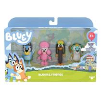 Bluey Story - Family 4 Pack Figures - Bluey & Family