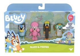 Bluey Story - Family 4 Pack Figures - Bluey & Friends