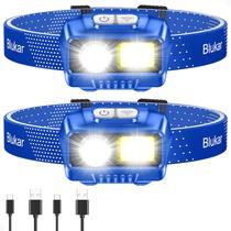 Blukar Lanterna de Cabeça LED 2000 lm Recarregável, 8 Modos, IPX5, Kit com 2 Unidades Blukar Lanterna de Cabeça LED 2000 lm Recarregável, 8 Modos, IPX5, Kit com 2 Unidades