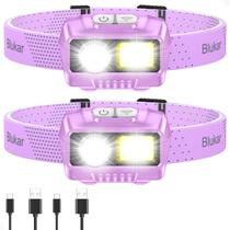 Blukar Lanterna de Cabeça LED 2000 lm Recarregável, 8 Modos, IPX5, Kit com 2 Blukar Lanterna de Cabeça LED 2000 lm Recarregável, 8 Modos, IPX5, Kit com 2