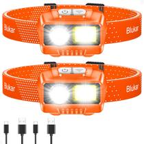 Blukar Lanterna de Cabeça LED 2000 lm Recarregável, Kit com 2, IPX5 Blukar Lanterna de Cabeça LED 2000 lm Recarregável, Kit com 2, IPX5