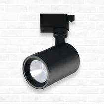 Blumenau spot p/ trilho preto led 3000k 18w