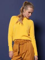 Blusa abenção em fio pluma com toque aveludado