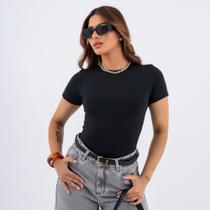 Blusa academia dia a dia básica suplex manguinha