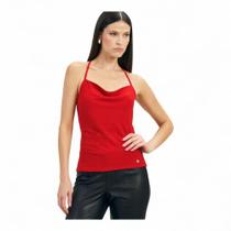 Blusa Acostamento Alças Finas Frente Única