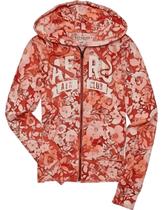 Blusa Aeropostale Full Zip Hoodie Floral Print Tamanho P