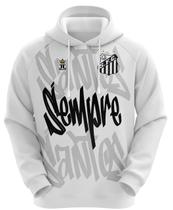 Blusa Agasalho do Santos Sempre Santos com Capuz - Oficial Blusa Agasalho do Santos Sempre Santos com Capuz - Oficial