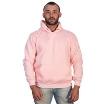 Blusa Agasalho Frio Moletom Liso Capuz Bolso Canguru Algodão Moda Masculina