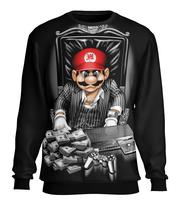 Blusa Agasalho Moletom Mario Bross Ostentação Capuz