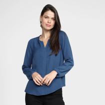 Blusa Aishty Gola V Manga Longa Feminina