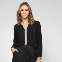 Blusa Aishty Gola V Manga Longa Feminina