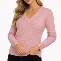 Blusa Aishty Tricot Com Botoes REF:410871