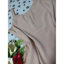 Blusa Alça Larga com Regulador e Botões