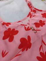 Blusa Alça Larga Moderna Floral