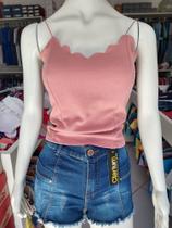 Blusa alcinha rosé