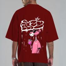 Blusa Algodão Camiseta Masculina OVERTEC Estamp Pantera Oversized Modinha StreetWear