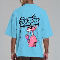 Blusa Algodão Camiseta Masculina OVERTEC Estamp Pantera Oversized Modinha StreetWear