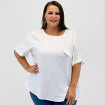 Blusa Alpelo Ampla Plus Size Manga Curta Feminina