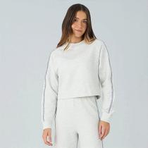 Blusa Alto Giro Raglan Mescla Com Elástico WT26 Mescla Claro