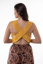 Blusa amarela feminina