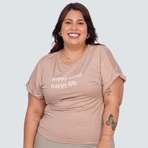 Blusa Ampla Feminina Estampada Plus Size 11733P-