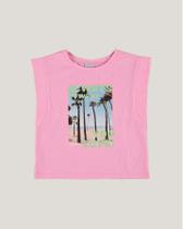 Blusa Ampla Infantil Menina Rosa Malwee Kids